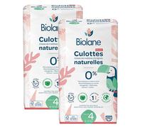 Biolane - Couches Culottes Naturelles Taille 4 - 12H - Zéro fuite - Lot de 2x 42 unités