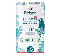Biolane - Couches Culottes Naturelles Taille 5 - 12H - Zéro fuite - 40 unités