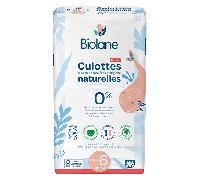 Biolane Couches Culottes Naturelles Taille 6 Protection 12H Zéro fuite 36 unités