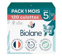 BIOLANE - Couches Culottes Taille 5 (12-18kg) - Pack 1 Mois - 120 Pants