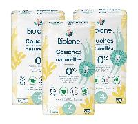 Biolane Couches écologiques Taille 4 lot de 3 x 44 unités