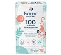 Biolane - Couches Naturelles Taille 3 Ultra-Absorbant Pas de Fuite 52 unités Bandage(S) pc(s)