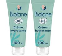 Biolane - Creme hydratante bebe certifiée BIO - Nourrit et protège le visage et le corps de bébé - 99% d'origine naturelle - 100 ml - Fabriqué en France (Lot de 2)