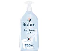 BIOLANE - Eau Pure H2O Bébé - Nettoie et protège - Flacon Pompe - 750ml