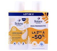 Biolane Expert Crème Solaire Adaptée aux Bébés SPF50 Lot 2 x 100 ml
