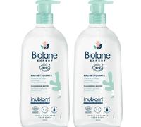 Biolane Expert - Eau Nettoyante Sans Rinçage Bio Peaux Sensibles Solution(S) 2x500 ml