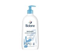 Biolane - Gel Corps &amp Cheveux - Peaux Sensibles - Cheveux Fins - Bébé - 750ml