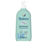 BIOLANE - Gel Lavant Bébé 2en1 - Certifié BIO - Nettoie et nourrit - 500ml