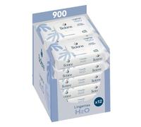 BIOLANE - Lingettes bébé à l'eau - 900 Lingettes - Lot de 12x75 - Nettoyage doux et efficace - Sans Rinçage - Dès la naissance
