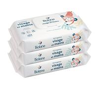 BIOLANE - Lingettes bébé visage et mains - Lot de 3 paquets - 192Lingettes(3x64) - Nettoie et protège - Toilette - Peaux Sensibles - 97% d'ingrédients naturels