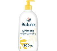 BIOLANE - Liniment oleo calcaire Bébé - Nettoyant sans rinçage - 99% Origine naturelle - Nettoie et protège le siège - 300ml - Fabriqué en France