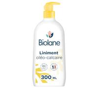 BIOLANE - Liniment oleo calcaire Bébé - Nettoyant sans rinçage - 99% Origine naturelle - Nettoie et protège le siège - 300ml - Fabriqué en France