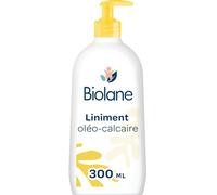 BIOLANE - Liniment oleo calcaire Bébé - Nettoyant sans rinçage - 99% Origine naturelle - Nettoie et protège le siège - 300ml - Fabriqué en France
