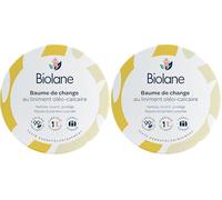BIOLANE - Liniment Solide Bébé - Baume de Change - Nettoie, nourrit et protège - Peaux sensibles - 99% d'origines naturelle - Fabriqué en France (Lot de 2)