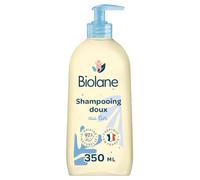 BIOLANE - Shampoing Doux Bébé - Démêlant Cheveux - Au Lin - 350ml