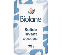 Biolane - Solide Lavant Douceur - Bain B¿¿B¿¿ - 95% D'origine Naturelle -75g - Corps Et Cheveux - Sans Savon - Fabriqu¿¿ En France