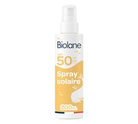 BIOLANE - Spray Solaire Bébé - Protection SPF50 - Visage & Corps - 200ml