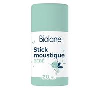 BIOLANE - Stick moustique - Bébé - Dès 6 mois - Actif d'origine végétale - Beurre de karité - Ne colle pas - 20ml - Fabriqué en France