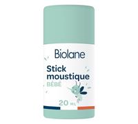 BIOLANE - Stick Moustique Bébé - Ne colle pas - Dès 6 mois - 20ml | Actif d'origine végétale, Beurre de karité, Fabriqué en France