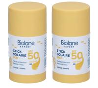 Biolane Stick Solaire Bébé SPF50 Stick(S) 2x20 ml