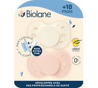 Sucette anatomique essentielle - 18+ mois - lot de 2 rose + beige TU