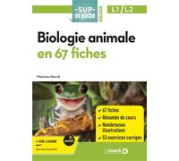 Biologie animale en 67 fiches Une approche moderne pour comprendre les animaux - Maxime Hervé - De Boeck Supérieur - broché - Scolaire / Universitaire