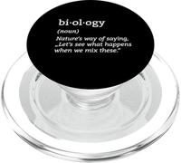 Biologie Définition Organisme Génétique Science Microbiologiste PopSockets PopGrip pour MagSafe