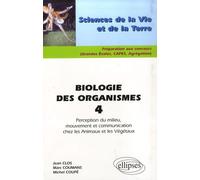 Biologie des organismes 4 - Perception du milieu, mouvement et communication chez les Animaux et les Végétaux