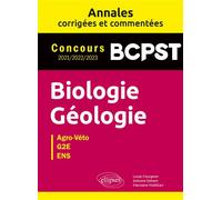Biologie. Géologie. BCPST. Annales corrigées et commentées. Concours 2021-2022-2023 - Lucas Courgeon - Ellipses - broché - Scolaire / Universitaire