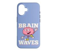 Biologie Ondes cérébrales Jeu de Mots drôle Évolution Humaine Théorie Science Coque pour iPhone 16