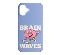 Biologie Ondes cérébrales Jeu de Mots drôle Évolution Humaine Théorie Science Coque pour iPhone 16 Plus