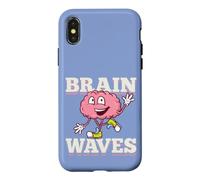 Biologie Ondes cérébrales Jeu de Mots drôle Évolution Humaine Théorie Science Coque pour iPhone X/XS