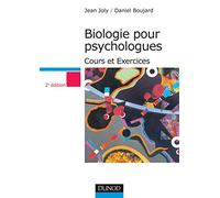 Biologie pour psychologues : Cours et Exercices