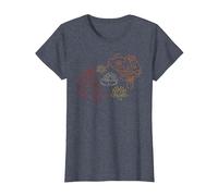 Biologist Fishkeeper Lotus Flowers Fish T-Shirt, Femme, Bleu Chiné, XL