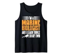 Biologiste Marin J’Apprends Seul Humour Plongée Débardeur