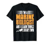 Biologiste Marin J’Apprends Seul Humour Plongée T-Shirt