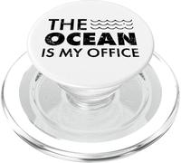 Biologiste Marin L'océan est Mon Bureau Biologie Marine PopSockets PopGrip pour MagSafe