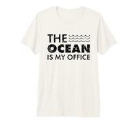 Biologiste Marin L'océan est Mon Bureau Biologie Marine T-Shirt Haut de Gamme
