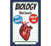 Biology Word Search Puzzle Book: Word Searches with Easy to Read Print about Biology, Chemistry, Science and More | 6x9 inches, 110 pages | 50+ ... Gift for Vacations, Holidays, and Free Times