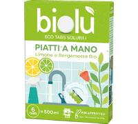 biolù Liquide Vaisselle à la Main Eco Tabs - 6 pièces