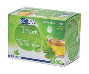 Biolys Concentration Thé Vert-Ginkgo Sachet(S) Filtre(S) 24 pc(s)