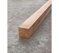 BioMaderas Bâton en bois de teck incliné FSC - 100 % de largeur - 40 mm d'épaisseur - Longueur : 50 cm