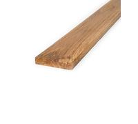BioMaderas Lames de terrasse en teck Largeur 95 mm Épaisseur 190 cm Marron Doré