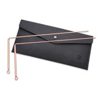 Biomag Tiges de sourcier en cuivre 99,9%, 2 pièces avec sac de rangement, baguettes de détection d’énergie et radiesthésie