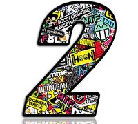 Biomar Labs® 1 x PVC Autocollant DC Sticker Bomb Bombsticker Départ Numéro 2 Course Racing Voiture Auto Motocross Motorsport Tuning N 202