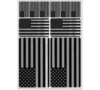 Biomar Labs® 10 x PVC Autocollant en Vinyle Drapeau National Amérique Etats Unis USA America Argent Flag Stickers Decals pour Voiture Fenêtre Porte Moto Casque Vélo Ordinateur Portable Tuning D 67