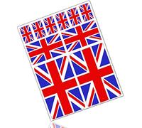 Biomar Labs 10 x PVC Autocollant Voiture Auto Moto Drapeau National UK Royaume-Uni Anglais Union Jack Flag D 24