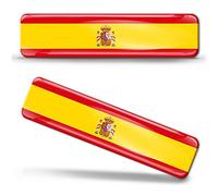 Biomar Labs® 2 x 3D Flexibles Autocollant Stickers National Drapeaux Espagne Espagnol Spain F 21