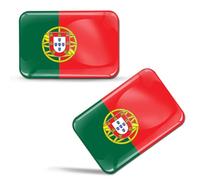 Biomar Labs® 2 x 3D Flexibles Autocollant Stickers National Drapeaux Portugal Portugais F 30