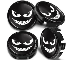 Biomar Labs 4 x 65 mm - Couvercles de jante - Capuchons de moyeux - Cache-moyeux - Capuchons de moyeux de roue - Couvercles de moyeux de roue - Compatible avec VW - 3B7601171 / 6U7 601 171 Jantes en